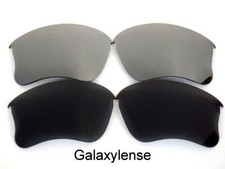 Galaxy Replacement Lenses For Oakley Flak Jacket XLJ Sunglasses Black Titanium