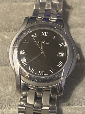Gucci Men's Black Watch 5500M 742839053191|