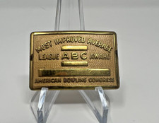 VTG 2x3" Belt Buckle - American Bowling Congress Most Improved Average Award
