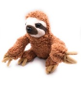 Plush Toy Stuffed Animal Fabric Animal Sloth Brown Mammal 31 cm