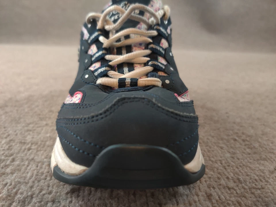 Skechers D'Lites Deslumbrante Lona Mujer Talla 8 Azul Parte Superior Baja Zapato Confeti Foto 3 de 4