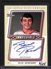 1999-2000 Upper Deck Retro Inkredible Gold Auto #BP Brad Park No 8 of 25