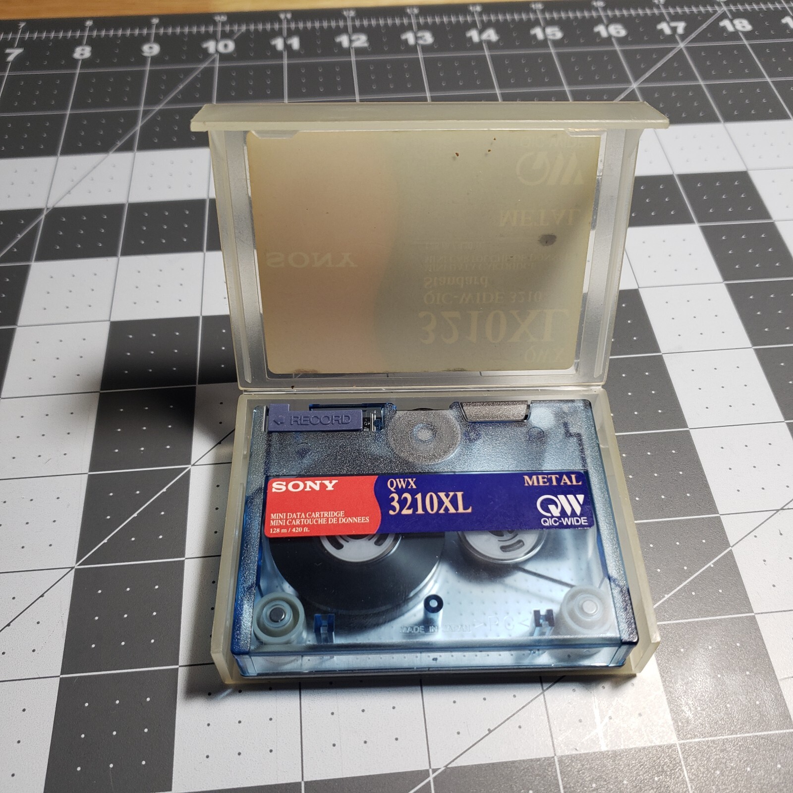 Rare Vintage 3210XL QWX Sony Mini Data Cartridge Tape QICWIDE 128M