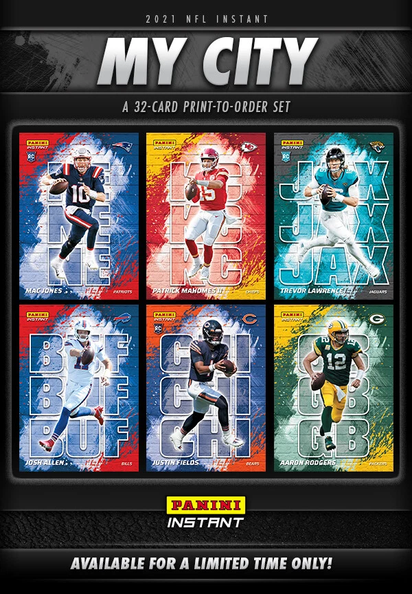 2021 PANINI INSTANT MY CITY NFL CARDS #1 - 32 SINGLES / YOU PICK IN STOCK 1/1130 - Image 2 of 2
