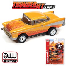 NEW Auto World Thunderjet Cars N Coffee 1957 Chevrolet Bel Air Orange HO Slot
