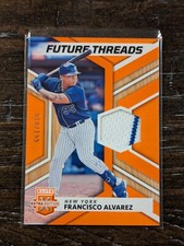 2022 PANINI ELITE EXTRA FRANCISCO ALVAREZ #FT-FA FUTURE THREAD RELIC ORANGE /199
