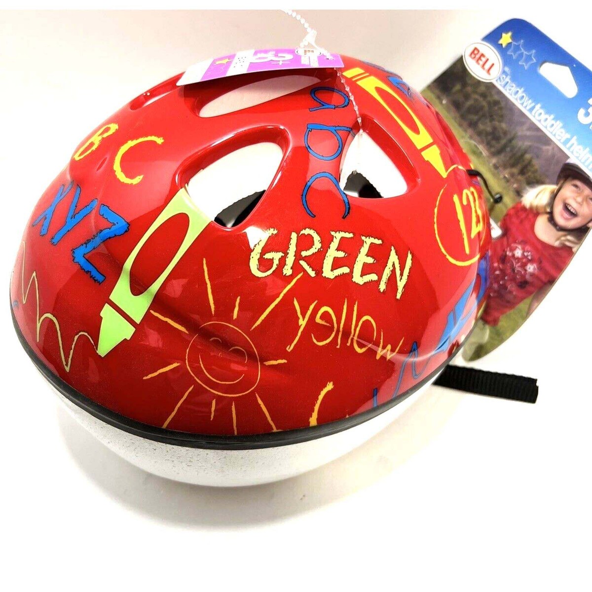 bell sports shadow toddler bike helmet BELL Toddler Bike #1 Helmet Age 3+ Adjustable Shadow Red Skates Skateboard