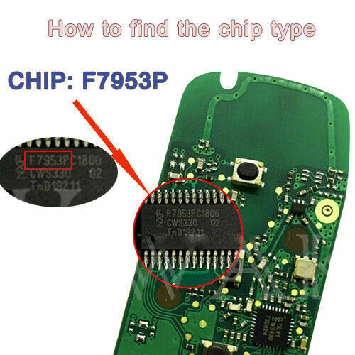 Llavero remoto inteligente modificado 433 MHz PCF7953 para BMW Serie F CAS4+/ FEM 2010-17 Foto 4 de 4