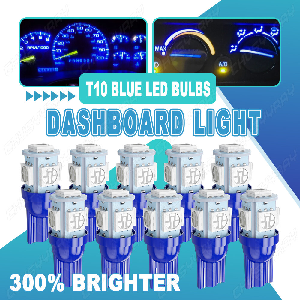 Blue LED Dash Light Kit For Mitsubishi CH Lancer - Bright, Custom Cluster Bulbs, Easy Install