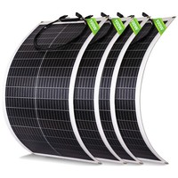400W（100W*4Pcs）Flexibel Solarmodul Solarpanel Mono Wohnmobil Balkonkraftwerk Rv