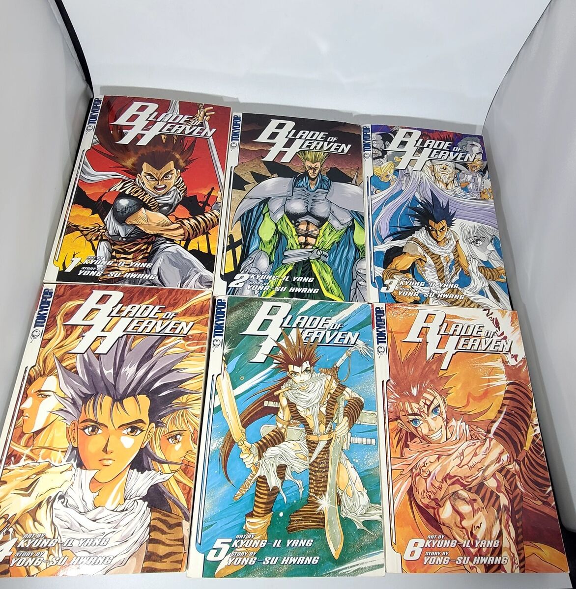 2005 Blade of Heaven Volumes #1-6 Yong-Su Hwang Manhwa SC Books