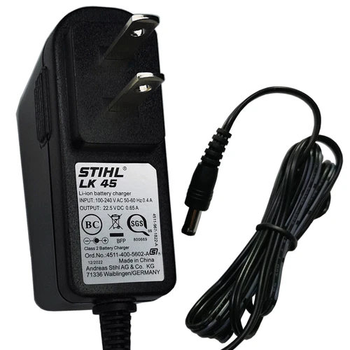 Genuine Stihl LK45 AC Adapter 4511-400-5606 22.5V 0.65A for HSA45 BGA45 FSA45