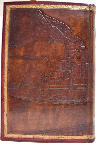 MARK TWAIN 1883 1st Ed LIFE ON THE MISSISSIPPI Bookpa’s Leather Cover+ Slipcase - Picture 4 of 24