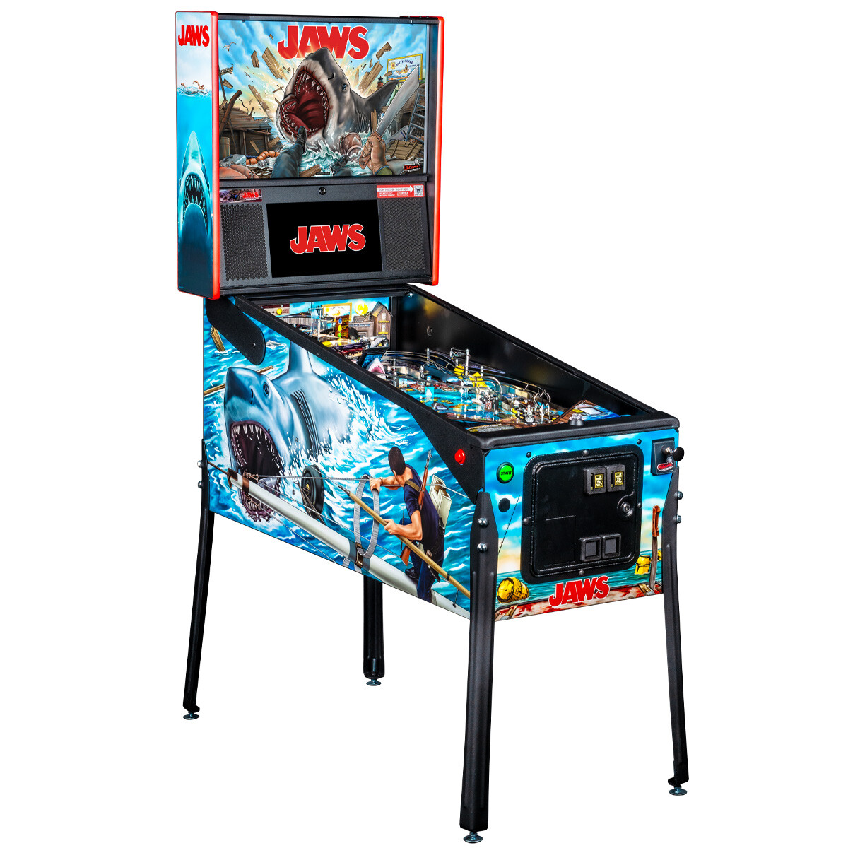 Stern Jaws Premium Pinball Machine With Installed Shaker Motor