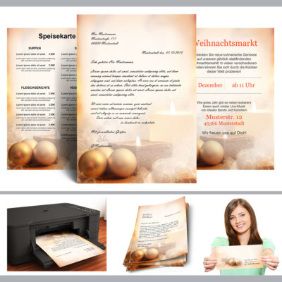 Weihnachts-Briefpapier, Motiv Traum Online Kaufen