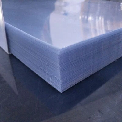 WHOLESALE POS PVC Sheet Ideal for Mask Visor 0.4mm Thick 240mm x 240mm Face Screen Shield