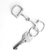 D Snaffle Bit  Key Chain Western Novelty Gift Moveable 
