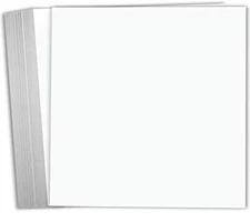 White Cardstock Scrapbook Paper 12X12 Heavy Weight 100 Lb Cover Card Stock – 25