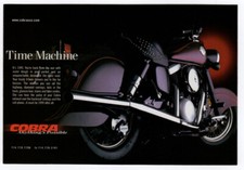 1999 COBRA Motorcycle accesories vintage Original Print AD Anything is possible