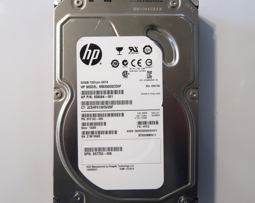 HP MB0500GCEHF ST500NM0011 9YZ162-065 HPGD KRATSG (Z1M) Sata Thailand 12/2013 - 第 1/2 張圖片