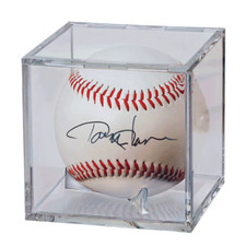 Ultra Pro Baseball Clear Square Cube Display Case Stackable with UV Block Holder