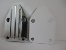 Small Block Chevy Fuel Pump Block Off Plate Aluminum Sbc Ball Milled 6257pol
