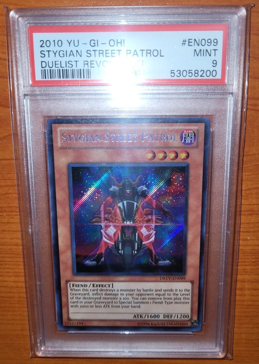 2010 YUGIOh Drev-Duelist Revolution EN099 Stygian Street Patrol PSA 9 MINT