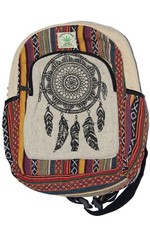 Handmade Pure Himalayan Hemp Backpack Travel Hippie Hemp Small School Bag