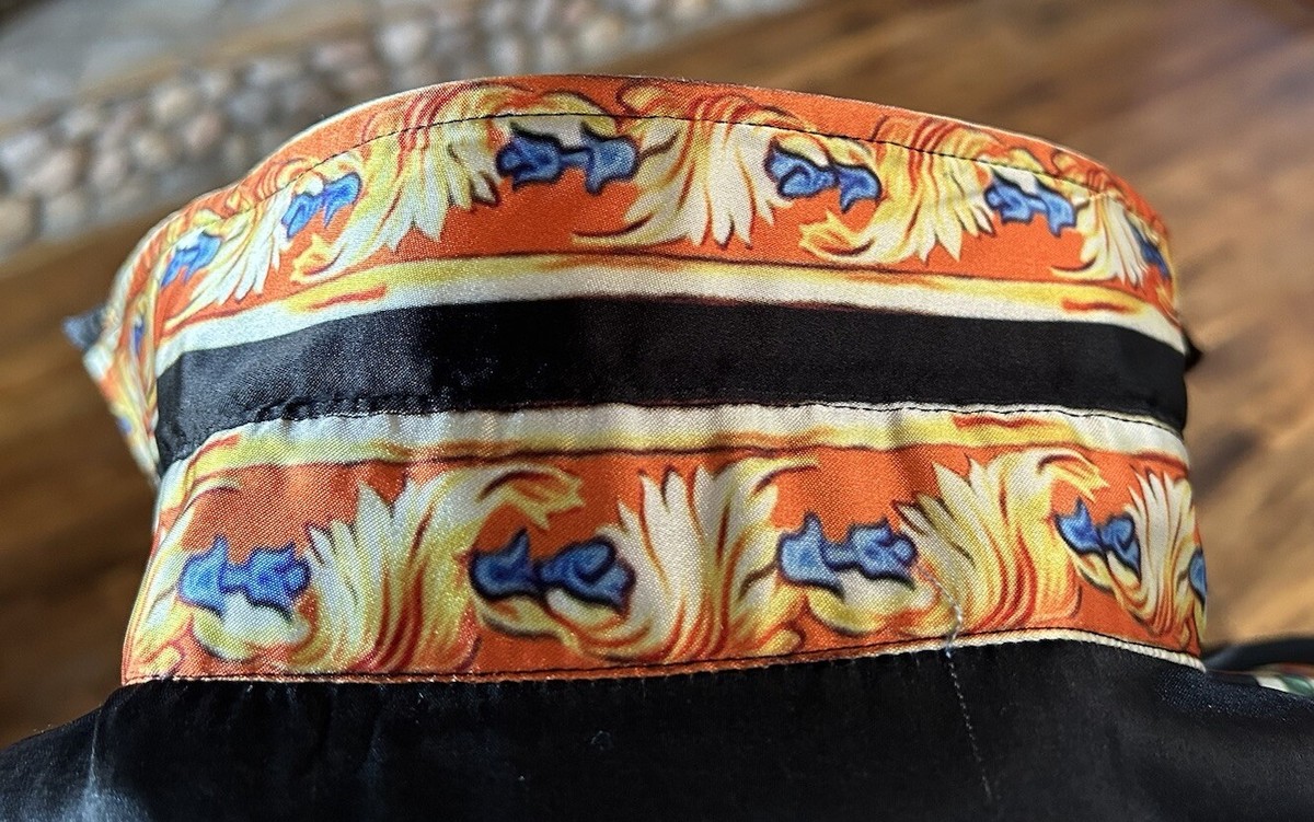 Men's Rare Versace Vintage Shirt, Made In Italy, Silk