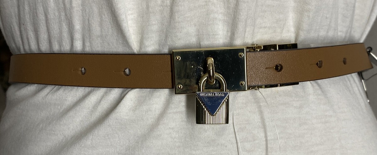 AUTHENTIC Vanilla/Luggage signature MK Belt 074968b7-9556-4e5b-99eb-  main image 2