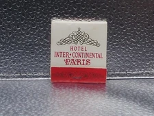 InterContinental Hotels Paris S.E.I.N.T.A Unstruck Advertising Matchbook Matches