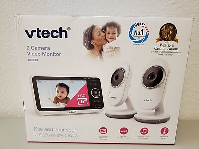 VTech VM350-2 High Resolution 5'' Color LCD Screen with 2 Camera Video Monitor