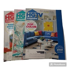 HGTV Magazines (3) May-August 2018 Add Pop Of Color Decorating Tips Curb Appeal