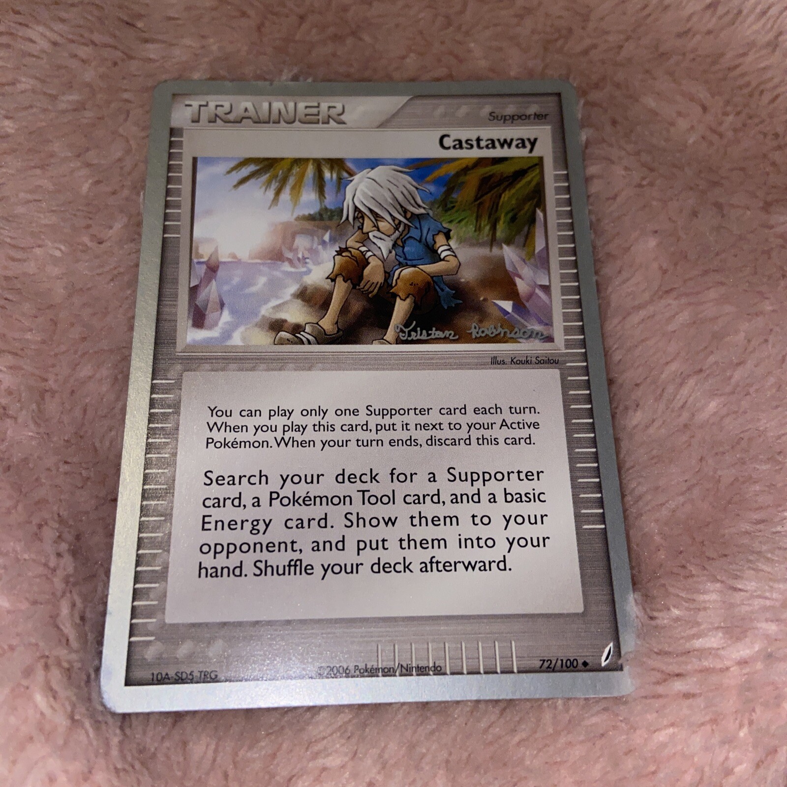 Castaway 72/100 NM World Championships 2008 EX Crystal Guardians Pokemon Card NM