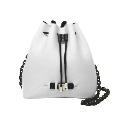 SAVE MY BAG Bubble Poly-Stoff Tasche Off-White
