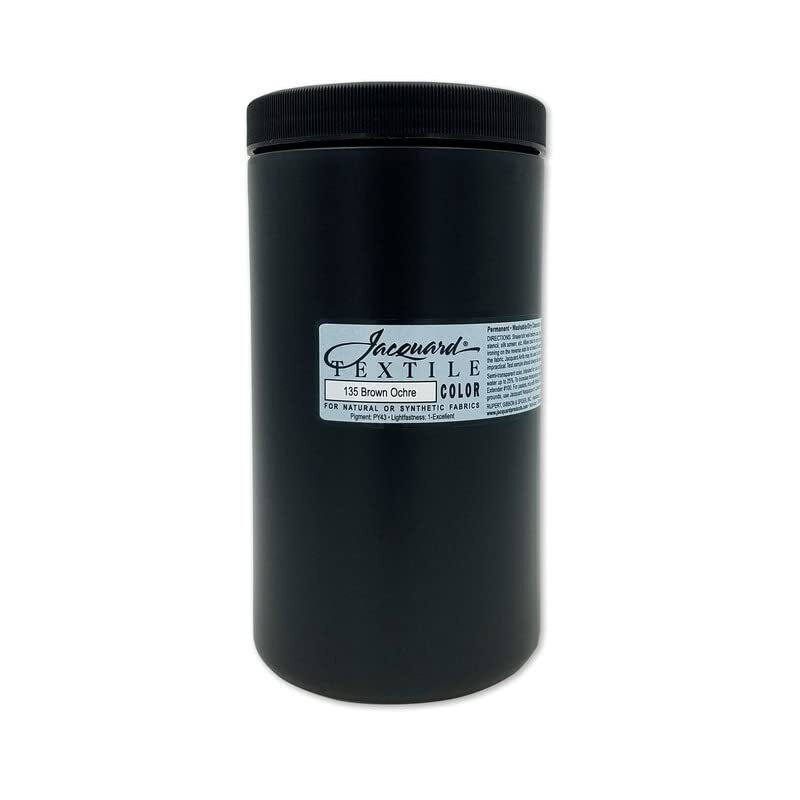 Jacquard Fabric Paint for Clothes 32 Oz Textile Color Brown Ochre