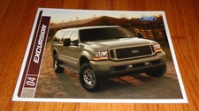 Original 2004 Ford Excursion Sales Brochure Catalog XLS XLT Eddie Bauer Limited