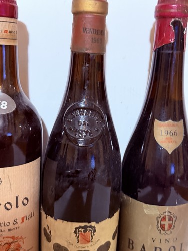 Barolo Vintage 1958 1965 1966 Lotto Vini Rossi Italiani d’Epoca Collezione - Afbeelding 9 van 20