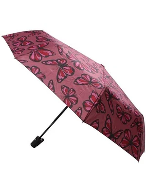 Danefæ København Parapluie Compact DANUMBRELLA Rose Papillon | Automatique - Photo 1/3