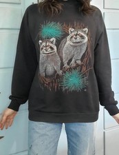 Vintage Distressed Nature Sweatshirt Crewneck Graphic Pullover