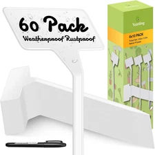 Plant Labels 60 Pcs  Large 11.8 Inch Plant Markers Signs Plastic Waterproof Gard