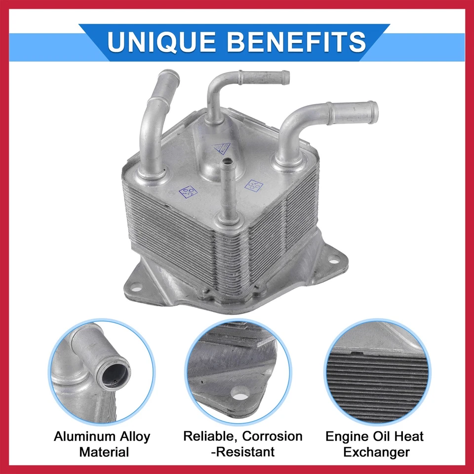 Engine Oil Cooler for Nissan NV200 Rogue Sport No.21606X481A Oil Cooler New - Image 4 of 4