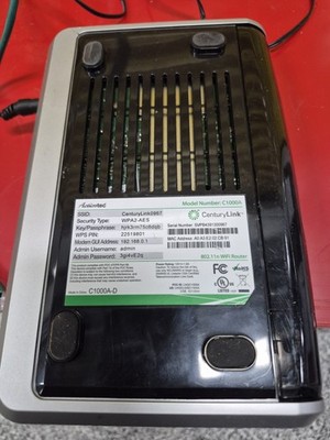 CenturyLink ActionTec C1000A DSL Wireless WiFi 4-Port Modem/Router Combo Tested