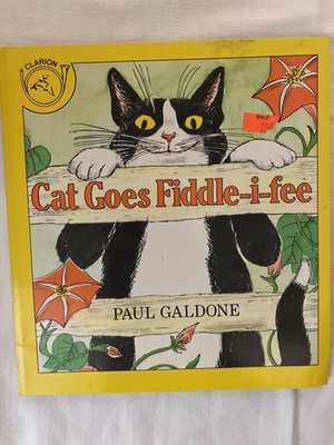 Cat Goes Fiddle-i-fee Paul Galdone 1985 Clarion Childrens Book PB