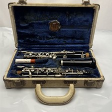 Vintage Linton Oboe Woodwind Clarinet With Case Music Instrument VP12727