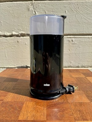 Vintage Braun Electric Coffee Grinder KSM Blade Mill Black Dieter