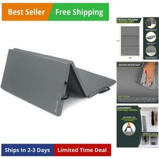 Tri-Fold Folding Thick Exercise Mat 6  x4  with Carrying Handles for Tumbling,...