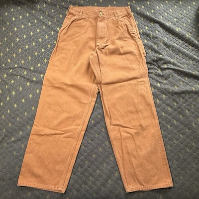 Edwin Over Works Factory Pants Mens Medium Brown Canvas Carpenter Workwear