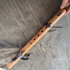 High Spirits Native American Wooden Flute  Key A, Made In USA