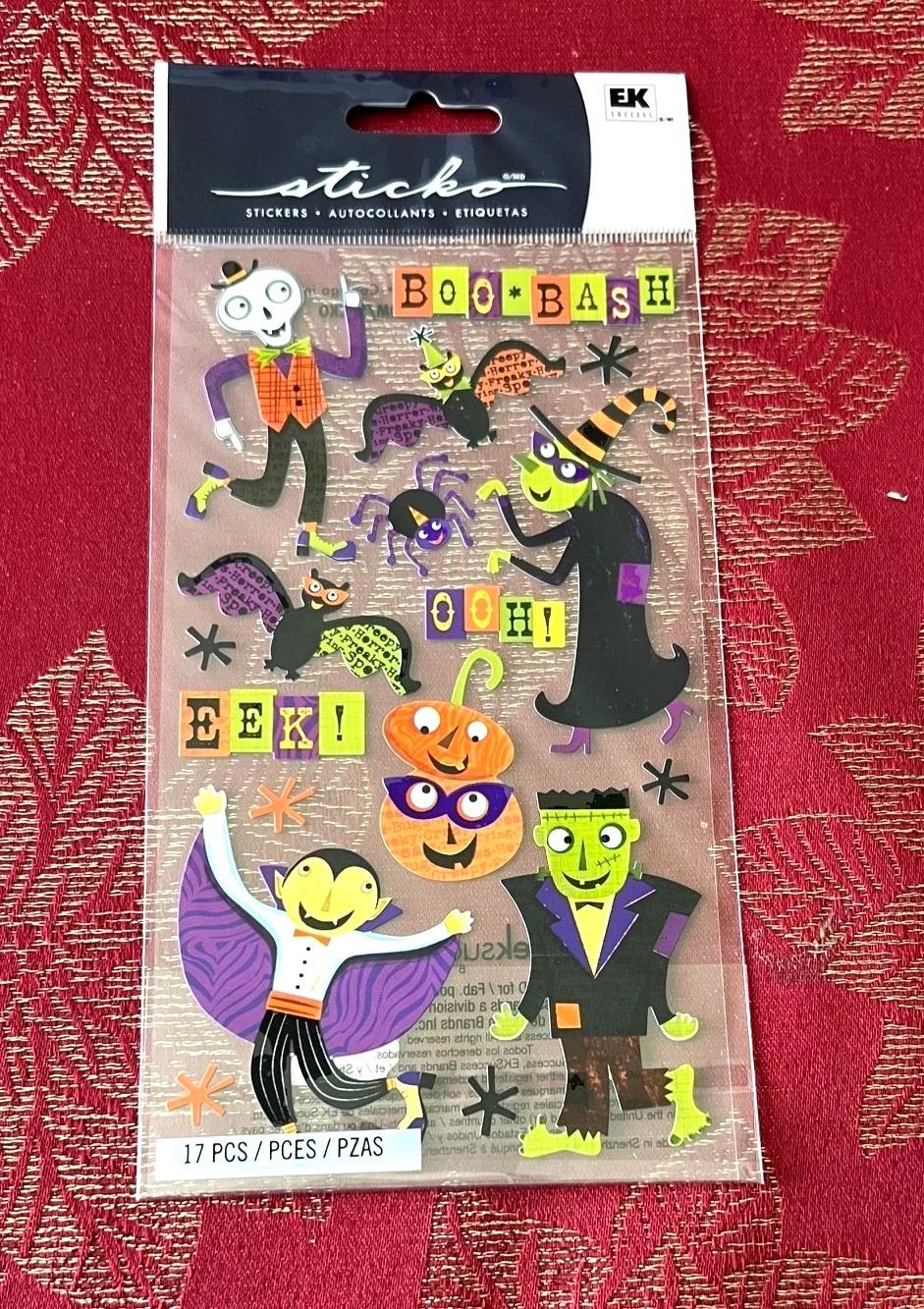 STICKO HALLOWEEN BOO BASH STICKERS - RARE - FREE SHIPPING | eBay